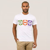 睡眠をします化学を食べて下さい Tシャツ (正面フル)