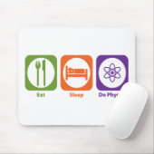 睡眠をします物理学を食べて下さい マウスパッド (マウス)