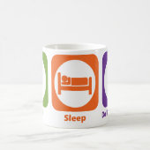 睡眠をします生物化学を食べて下さい コーヒーマグカップ (中央)