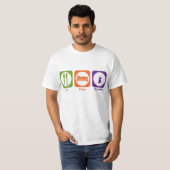 睡眠をしますIaidoを食べて下さい Tシャツ (正面フル)