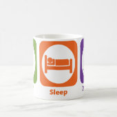 睡眠をしますKendoを食べて下さい コーヒーマグカップ (中央)