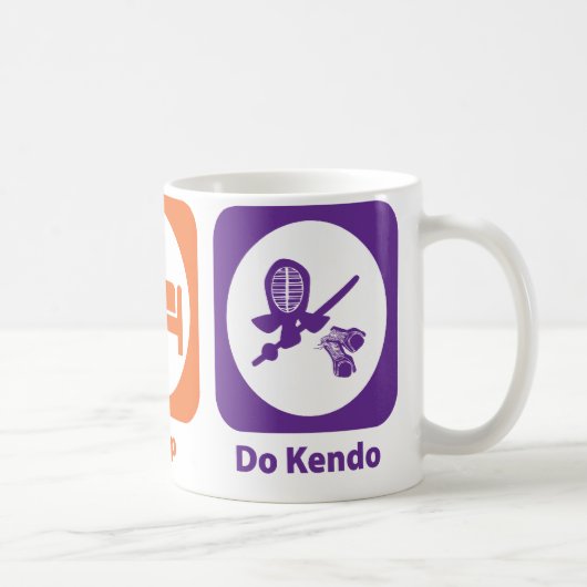 睡眠をしますKendoを食べて下さい コーヒーマグカップ (右)