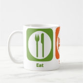 睡眠をしますTae Kwanを食べて下さい コーヒーマグカップ (左)