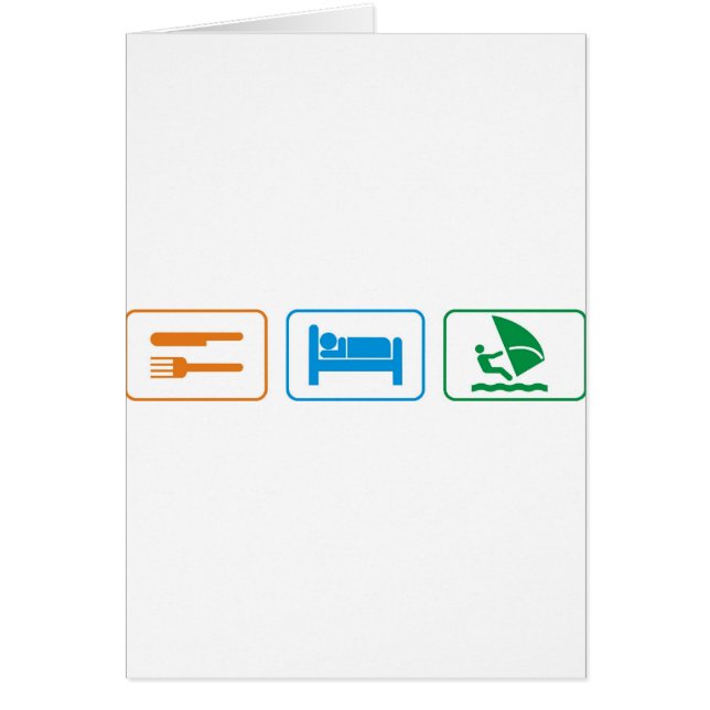 睡眠をウィンドサーフィンをします食べて下さい (正面)