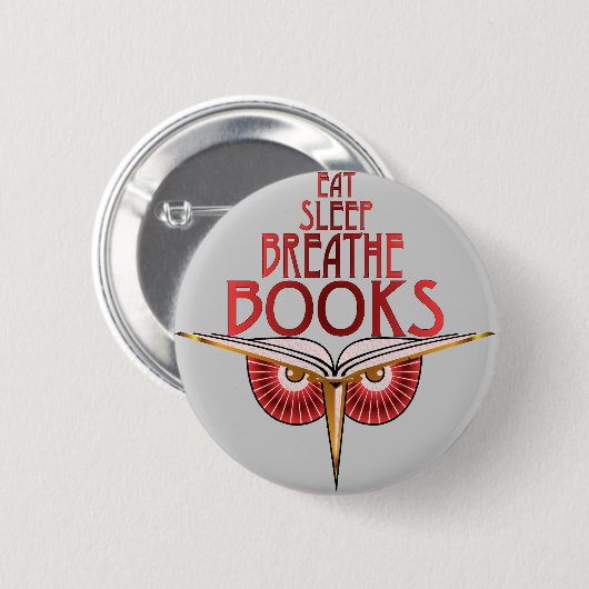 睡眠を呼吸します本ボタンを食べて下さい 缶バッジ (正面&裏面)