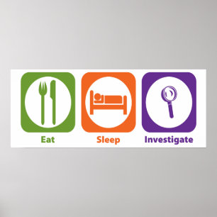 睡眠を調査します食べて下さい ポスター
