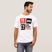 睡眠カードを食べて下さい Tシャツ (正面フル)