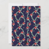 睡眠キツネベビーシャワー 招待状 (裏面)