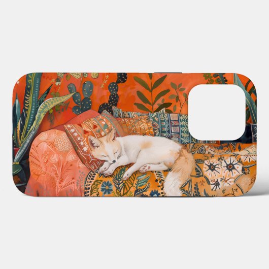 睡眠キツネ Case-Mate iPhoneケース (裏面 (横))