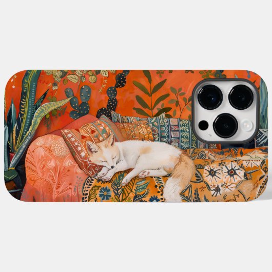 睡眠キツネ Case-Mate iPhoneケース (裏面 (横))