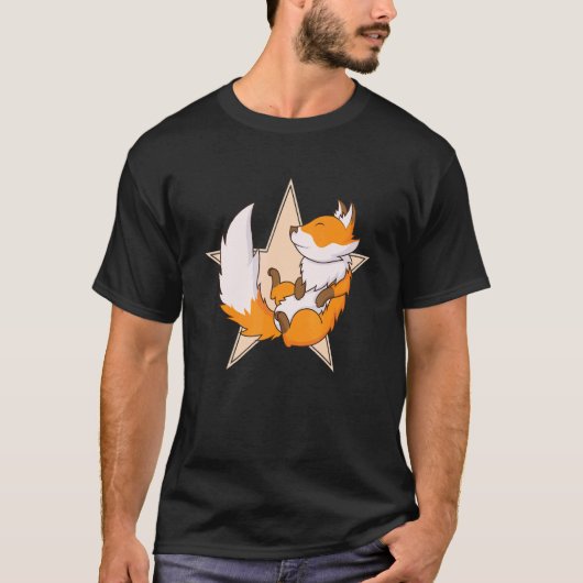 睡眠キツネ Tシャツ (正面)