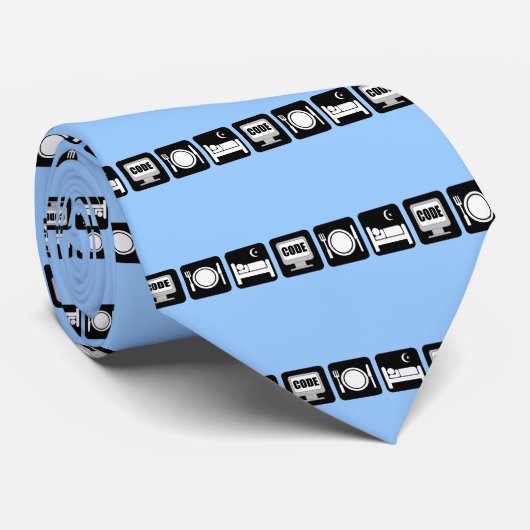 睡眠コードを食べて下さい ネクタイ (ロール)