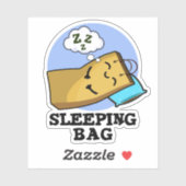 睡眠バッグおもしろい紙バッグプリン シール (シート)