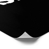 睡眠バッグおもしろい紙バッグプンダークBG ポスター (角)