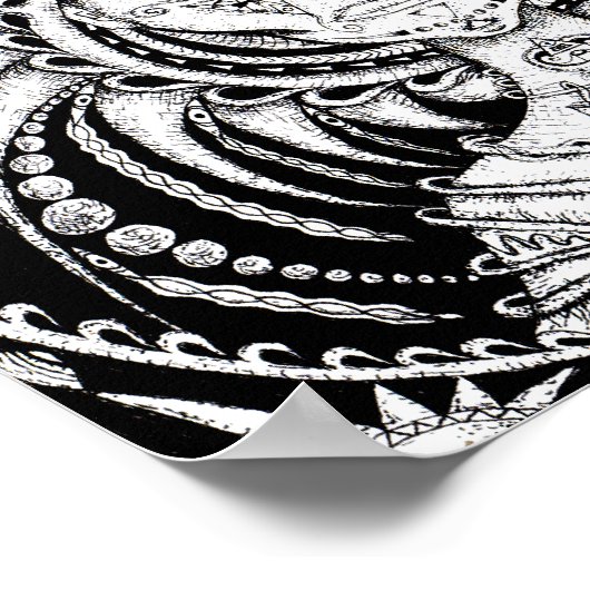 睡眠パターン ポスター (角)