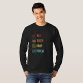 睡眠フープ食べリピート輪ダンサーフーパーH Tシャツ (正面フル)