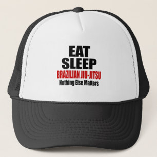 睡眠ブラジルJIU-JITSUを食べて下さい キャップ
