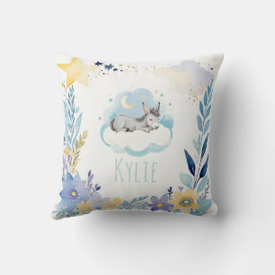 睡眠ベビードンキーボホネーム子供部屋枕 クッション