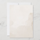 睡眠ベビーベアーニュートラルボホベイビーシャワー 招待状 (裏面)