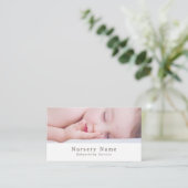 睡眠ベビー,ベビーシッター,デイケア,子供部屋 名刺 (スタンド正面)