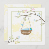 睡眠ベビー – ベビーシャワー招待状 招待状 (正面/裏面)