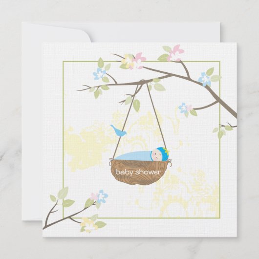 睡眠ベビー – ベビーシャワー招待状 招待状 (正面)