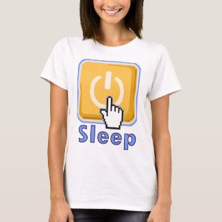 睡眠ボタンのパジャマのTシャツ Tシャツ