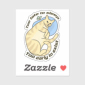 睡眠不足の猫 | シール (シート)