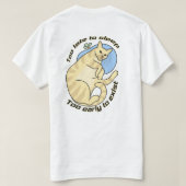 睡眠不足の猫 | Tシャツ (デザイン裏面)