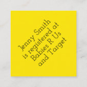 睡眠不足の親 エンクロージャーカード (裏面)