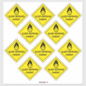 睡眠不足の親 シール (シート)