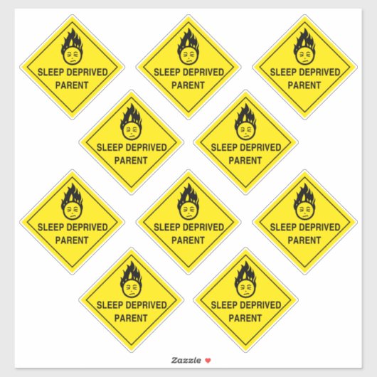 睡眠不足の親 シール (シート)