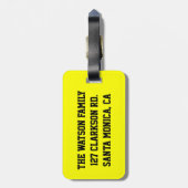 睡眠不足の親 ラゲッジタグ (裏面縦)