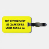 睡眠不足の親 ラゲッジタグ (裏面横)