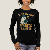 睡眠不足スピリッツ&シフトナースハロウィーン トライブレンドTシャツ (正面)