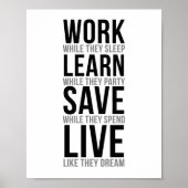 睡眠中に働く ポスター (正面)