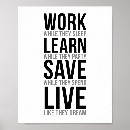 睡眠中に働く ポスター (正面)