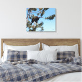 睡眠中のクマの子 キャンバスプリント (インサイチュ (寝室))