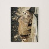 睡眠中のサイ ジグソーパズル (縦)