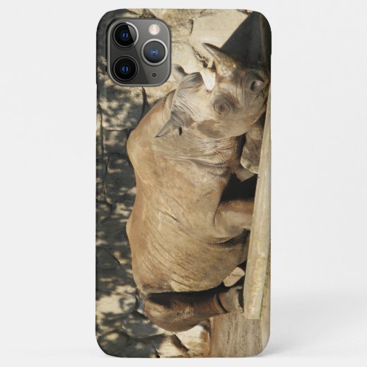 睡眠中のサイ Case-Mate iPhoneケース (裏面)