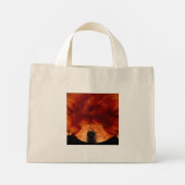 睡眠中のチャウチャウTTCNA ミニトートバッグ (裏面)