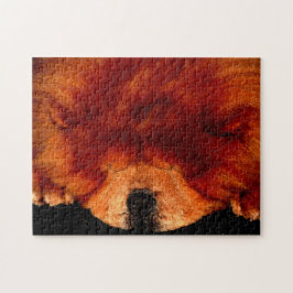 睡眠中のチャウ11x14 252pc jpcnm ジグソーパズル