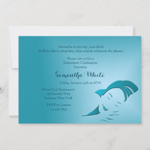 睡眠中の遅延退職パーティの招待状 招待状