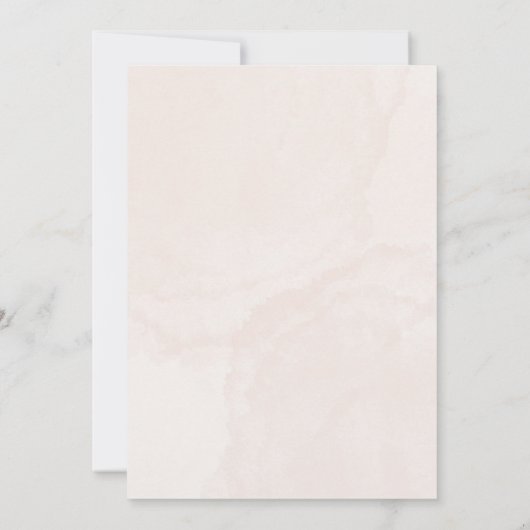 睡眠乳児女子ベビーシャワー招待状 招待状 (裏面)