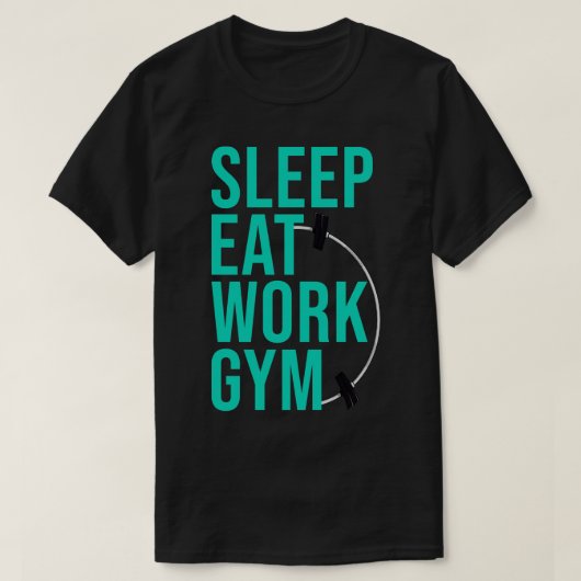 睡眠作食べ業ジム7 Tシャツ (デザイン正面)
