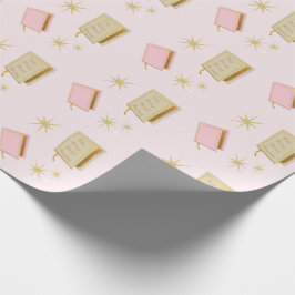 睡眠再読食文学本愛本 ラッピングペーパー