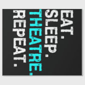 睡眠劇食べのリピート ラッピングペーパー (フラット)