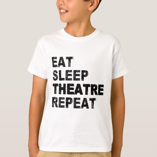 睡眠劇食べのリピート Tシャツ (正面)