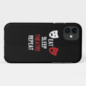 睡眠劇食べ演劇リピートミュージカルテートレギフト Case-Mate iPhoneケース (裏面(横))