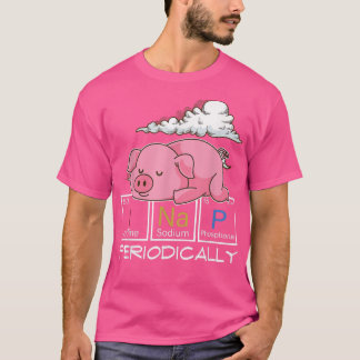 睡眠動物昼寝定期的にパジャマナッピングCu Tシャツ